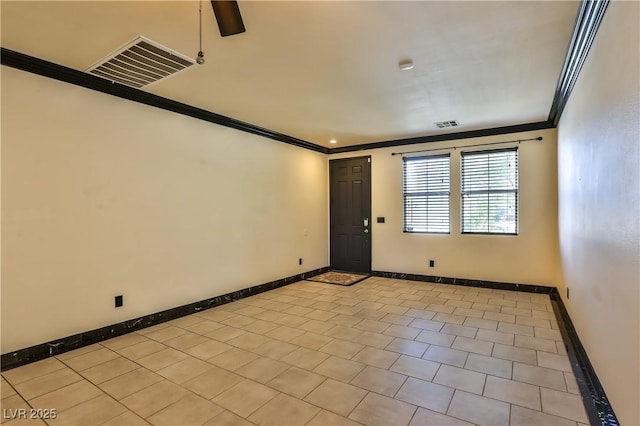 235 Calvino Ave, Las Vegas, NV 89183 - spare room with ornamental molding and baseboards