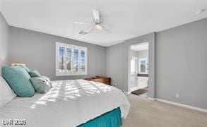 11018 Salernes St, Las Vegas, NV 89141 - bedroom featuring multiple windows, carpet flooring, and ceiling fan