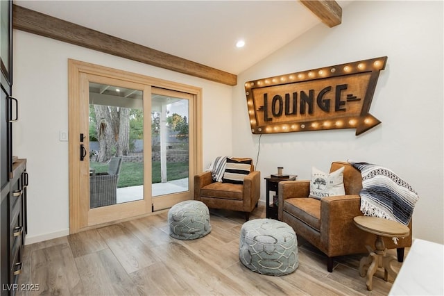 3227 Paintedhills Ave, Las Vegas, NV 89120 - sitting room with wood finished floors and recessed lighting