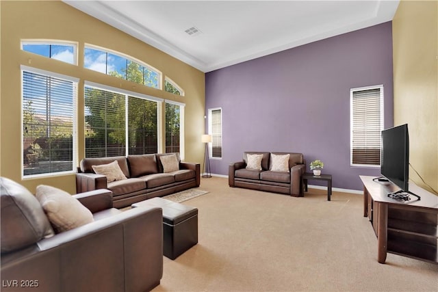 9516 Bluff Ledge Ave, Las Vegas, NV 89149 - living area with light carpet and baseboards