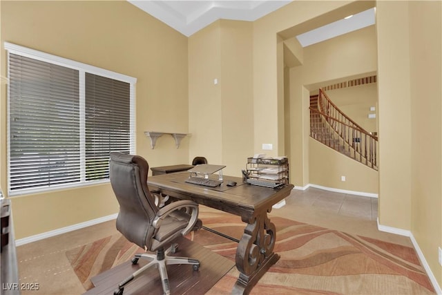 9516 Bluff Ledge Ave, Las Vegas, NV 89149 - office area featuring baseboards and carpet floors