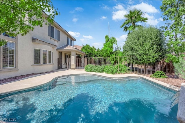 9516 Bluff Ledge Ave, Las Vegas, NV 89149 - view of swimming pool featuring a fenced backyard and a patio