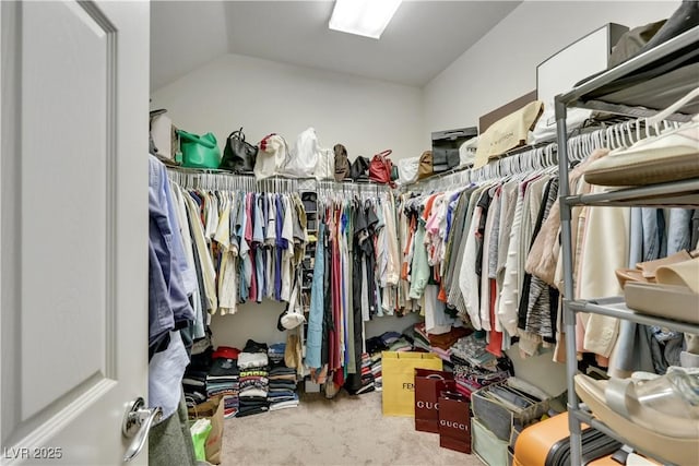 10167 Bishops Peak Ct, Las Vegas, NV 89141 - spacious closet with carpet floors and lofted ceiling
