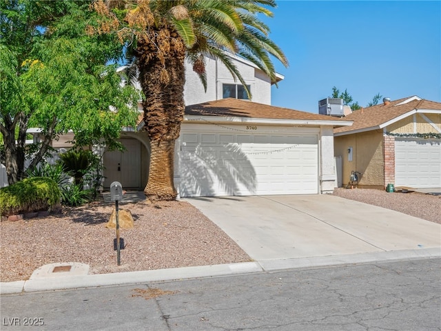 3740 Broadriver Dr, Las Vegas, NV 89108 - traditional-style home with driveway and stucco siding