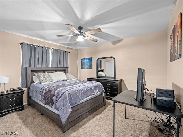3740 Broadriver Dr, Las Vegas, NV 89108 - carpeted bedroom with a ceiling fan