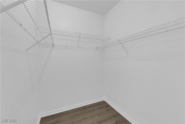 11010 Santorini Dr, Las Vegas, NV 89141 - spacious closet featuring dark wood finished floors