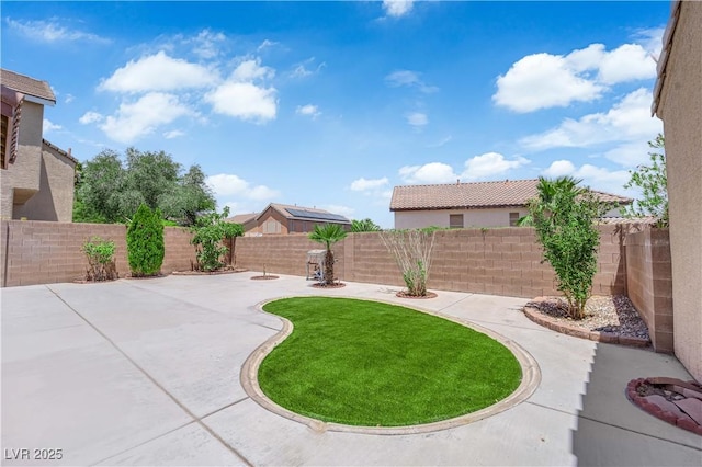 11010 Santorini Dr, Las Vegas, NV 89141 - fenced backyard featuring a patio