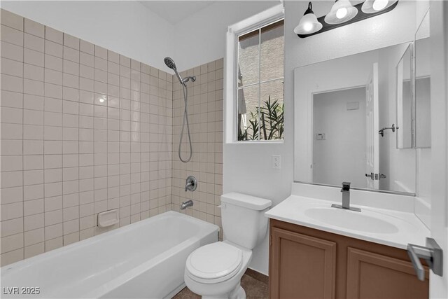 11010 Santorini Dr, Las Vegas, NV 89141 - bathroom featuring vanity and  shower combination