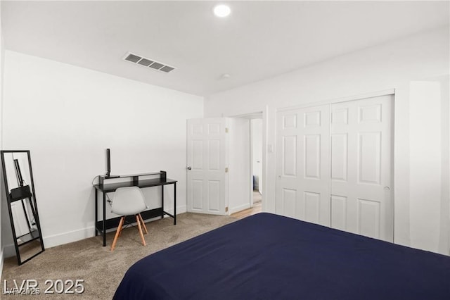 3208 Alcoa Ave, Las Vegas, NV 89102 - carpeted bedroom featuring a closet and baseboards