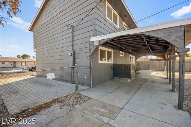 3208 Alcoa Ave, Las Vegas, NV 89102 - view of side of home with a gate and a patio area