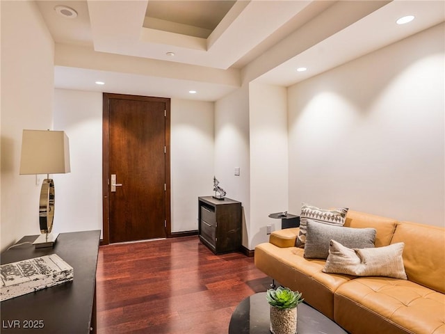 4471 Dean Martin Dr Unit 4308, Las Vegas, NV 89103 - living area featuring wood finished floors and recessed lighting