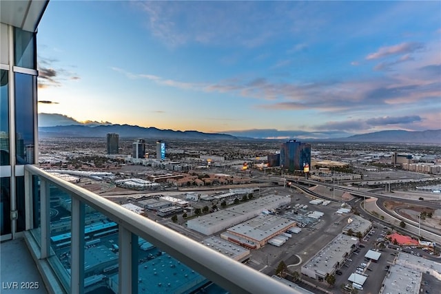 4471 Dean Martin Dr Unit 4308, Las Vegas, NV 89103 - balcony featuring a mountain view and a view of city