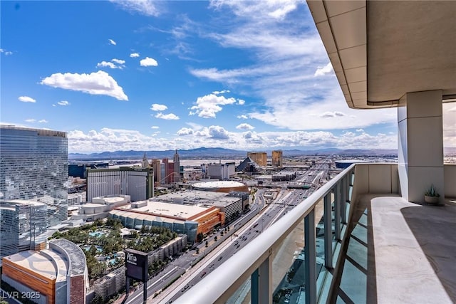 4471 Dean Martin Dr Unit 4308, Las Vegas, NV 89103 - balcony featuring a city view and a mountain view