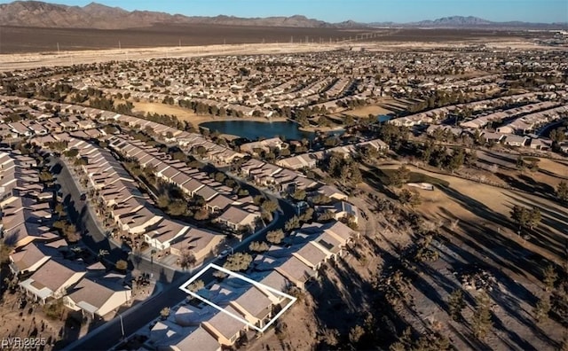 3109 Frigate Way N, Las Vegas, NV 89084 - aerial overview of property's location featuring mountains and nearby suburban area