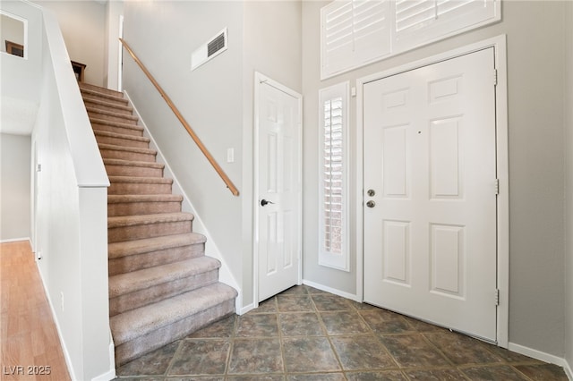 1337 Maplegrove Cir, Las Vegas, NV 89108 - foyer featuring stairs and baseboards