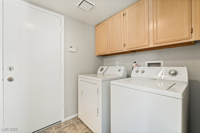 1337 Maplegrove Cir, Las Vegas, NV 89108 - laundry area with washing machine and clothes dryer and cabinet space