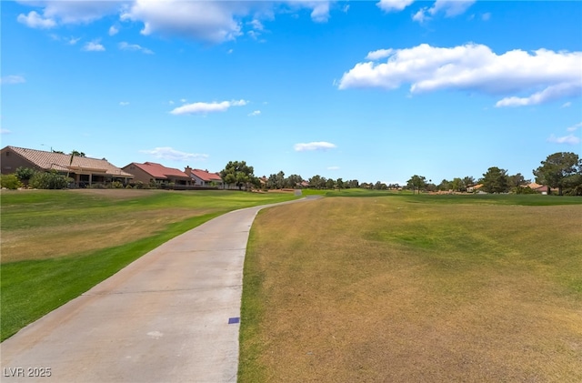 8904 Marble Dr, Las Vegas, NV 89134 - view of community with a lawn, a residential view, and view of golf course
