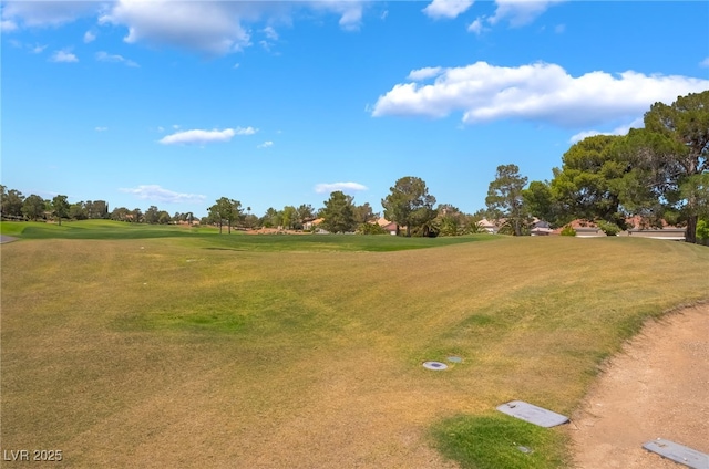 8904 Marble Dr, Las Vegas, NV 89134 - view of home's community with view of golf course and a lawn