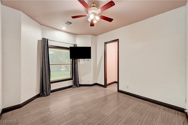 7751 Radcliff St, Las Vegas, NV 89123 - spare room featuring ceiling fan, recessed lighting, and light carpet