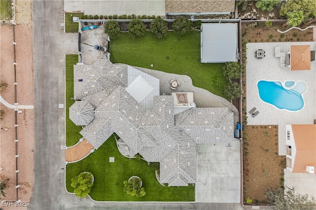 7751 Radcliff St, Las Vegas, NV 89123 - bird's eye view of a pool