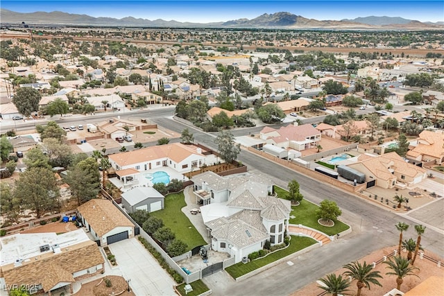 7751 Radcliff St, Las Vegas, NV 89123 - aerial perspective of suburban area featuring a mountainous background
