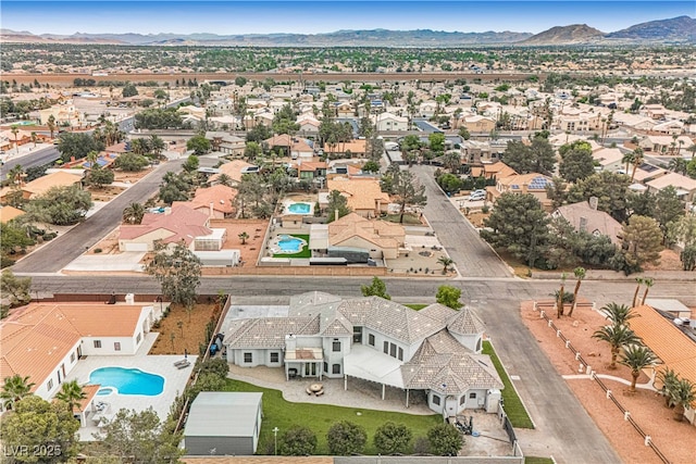 7751 Radcliff St, Las Vegas, NV 89123 - aerial perspective of suburban area featuring a mountain backdrop
