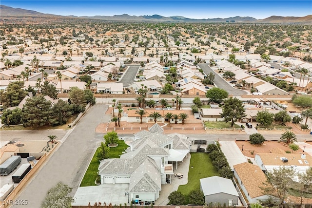 7751 Radcliff St, Las Vegas, NV 89123 - aerial perspective of suburban area with a mountainous background