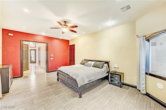 7751 Radcliff St, Las Vegas, NV 89123 - bedroom with recessed lighting and ceiling fan