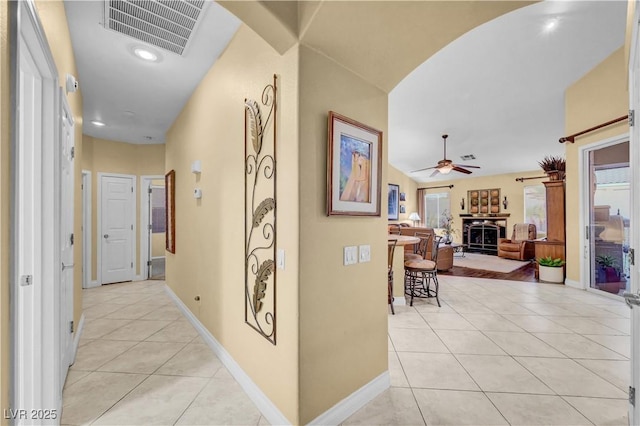 216 Chestnut Ridge Cir, Henderson, NV 89012 - hall with light tile patterned floors and baseboards