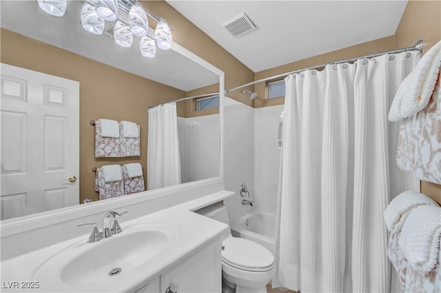 216 Chestnut Ridge Cir, Henderson, NV 89012 - bathroom with vanity and shower / bathtub combination with curtain