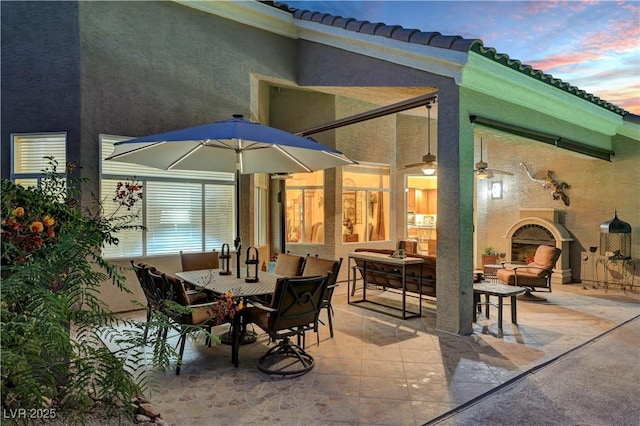216 Chestnut Ridge Cir, Henderson, NV 89012 - view of patio / terrace featuring outdoor dining space and outdoor lounge area