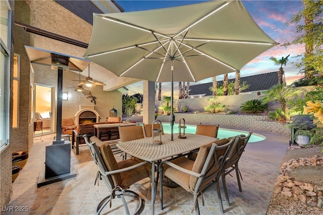 216 Chestnut Ridge Cir, Henderson, NV 89012 - view of patio featuring outdoor dining space