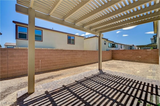 1305 Azure Jay Ave, North Las Vegas, NV 89084 - fenced backyard featuring a pergola and a patio