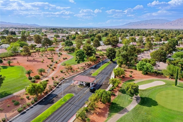 5021 Cliffrose Dr, Las Vegas, NV 89130 - aerial view of residential area featuring mountains