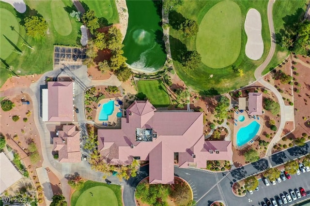 5021 Cliffrose Dr, Las Vegas, NV 89130 - aerial view of a pool area