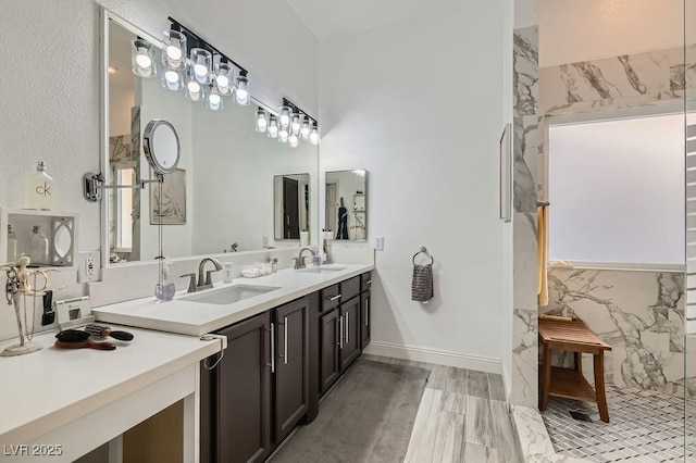 5021 Cliffrose Dr, Las Vegas, NV 89130 - full bathroom featuring double vanity