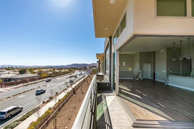 4152 Yucca Bloom St Unit 1, Las Vegas, NV 89135 - balcony featuring a mountain view and a sink