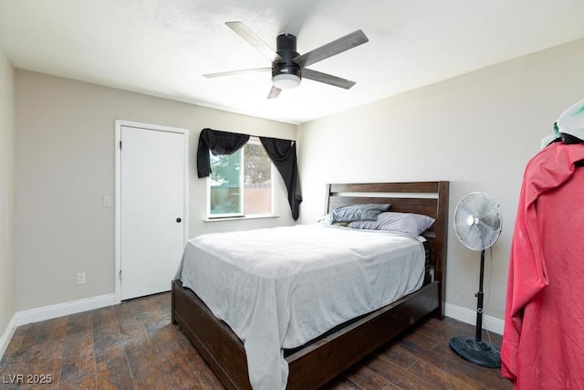 2912 Drury St, Las Vegas, NV 89108 - bedroom with hardwood / wood-style floors and ceiling fan