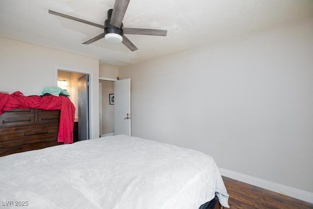 2912 Drury St, Las Vegas, NV 89108 - bedroom featuring wood finished floors and a ceiling fan