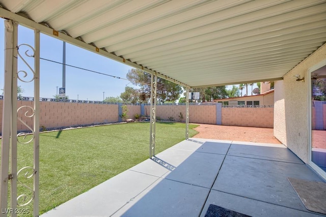 2912 Drury St, Las Vegas, NV 89108 - fenced backyard featuring a patio