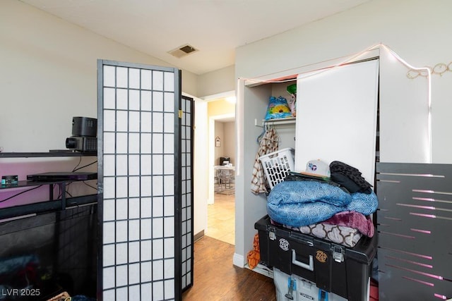 2912 Drury St, Las Vegas, NV 89108 - bedroom featuring wood finished floors and a closet