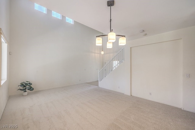 5209 Mantua Ct, Las Vegas, NV 89130 - carpeted empty room with stairs