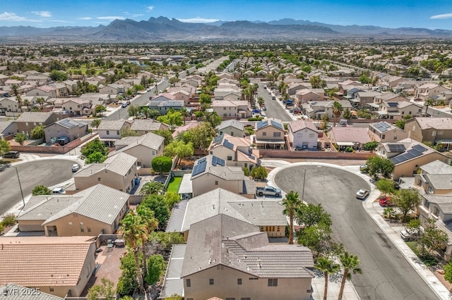 5209 Mantua Ct, Las Vegas, NV 89130 - aerial perspective of suburban area featuring a mountain backdrop