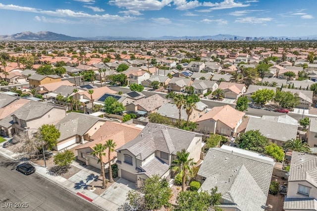 5209 Mantua Ct, Las Vegas, NV 89130 - aerial view of residential area featuring mountains