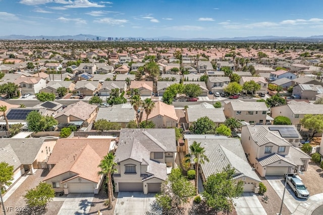 5209 Mantua Ct, Las Vegas, NV 89130 - aerial view of residential area with a mountain backdrop
