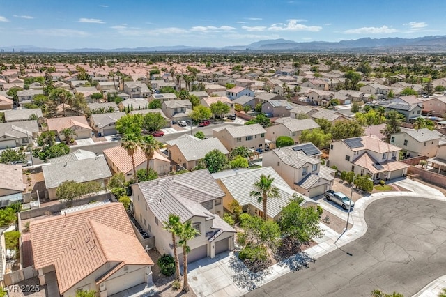 5209 Mantua Ct, Las Vegas, NV 89130 - aerial view of residential area featuring mountains