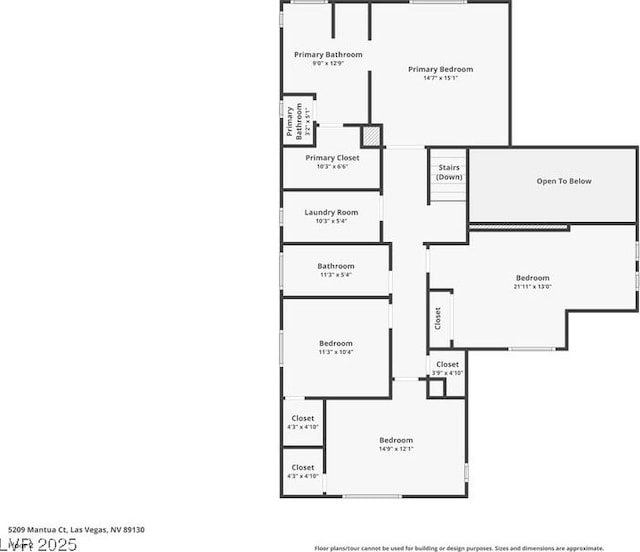 5209 Mantua Ct, Las Vegas, NV 89130 - view of room layout