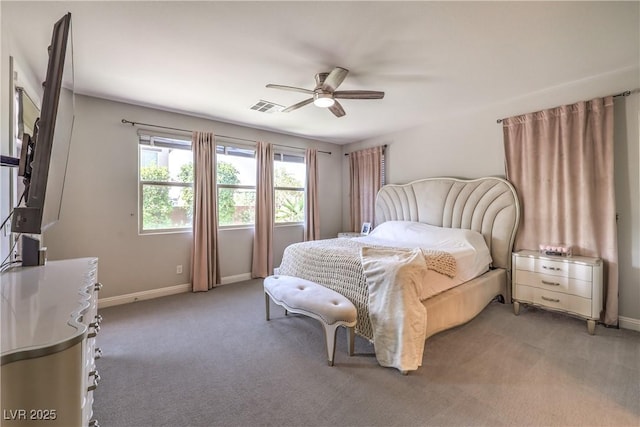 913 Silent Sunset Ave, North Las Vegas, NV 89084 - bedroom with light carpet and ceiling fan