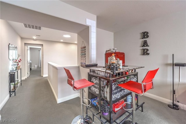 913 Silent Sunset Ave, North Las Vegas, NV 89084 - carpeted dining room with baseboards and recessed lighting