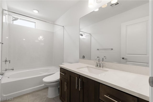8144 Monsoon Bay St, Las Vegas, NV 89113 - full bathroom featuring washtub / shower combination, vanity, and tile patterned flooring